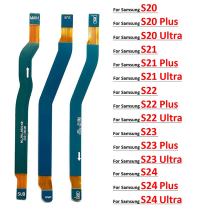 Nuevo para Samsung S20 S21 S22 S23 S24 Plus Ultra Fe 4G 5G antena de señal conector de Tablero Principal placa base LCD Cable flexible