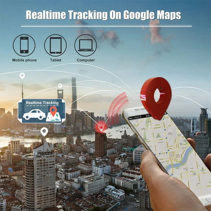 Mini Localizador GPS Tracker 4G para Auto (1500mAh, Imán, IP67, Alerta Manipulación)