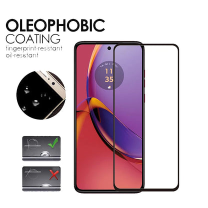Full Cover Full Glue Tempered Glass For Motorola Moto G54 G84 Screen Protector For Moto G14 Camera Film