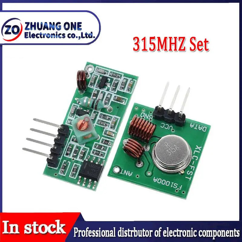 Kit Transmisor y Receptor RF Inalámbrico (433MHz / 315MHz, 5V DC) para Arduino/Raspberry Pi/ARM/MCU DIY