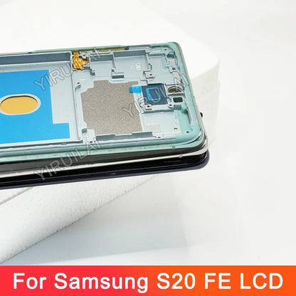 Pantalla LCD OLED 6,43 para Samsung Galaxy S20 FE G780 S20FE 5G G781, montaje de digitalizador con pantalla táctil de repuesto