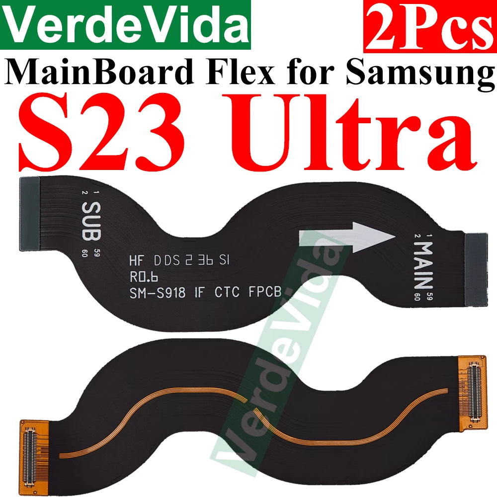 Cable Flex Conexión Placa Principal a Pantalla LCD para Samsung Galaxy S20-S24 Ultra/Plus (Varias Series, 2 Unidades)