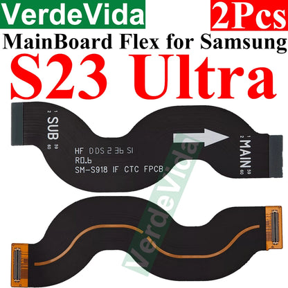 Cable Flex Conexión Placa Principal a Pantalla LCD para Samsung Galaxy S20-S24 Ultra/Plus (Varias Series, 2 Unidades)