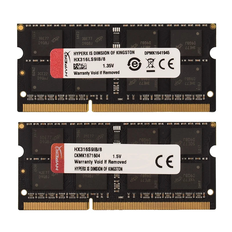Memoria RAM HyperX Laptop DDR3/DDR3L (4GB/8GB, 1333/1600/1866MHz) SODIMM PC3-12800/PC3-14900 Doble Canal Notebook