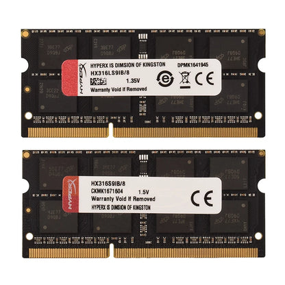 Memoria RAM HyperX Laptop DDR3/DDR3L (4GB/8GB, 1333/1600/1866MHz) SODIMM PC3-12800/PC3-14900 Doble Canal Notebook