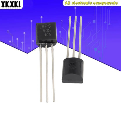 Lote 50 Pcs Transistores Darlington/Triodo TO-92 (MPSA06, MPSA13, MPSA14, MPSA18, MPSA42, MPSA44, MPSA56, MPSA92)