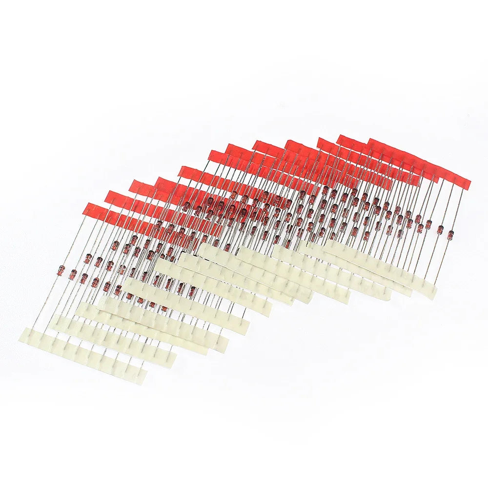 Kit Surtido Diodos Zener 1W (3.3V-24V, 14 Valores) Componentes Electrónicos DIY - Pack 140 Unidades