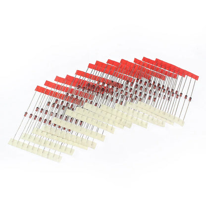 Kit Surtido Diodos Zener 1W (3.3V-24V, 14 Valores) Componentes Electrónicos DIY - Pack 140 Unidades