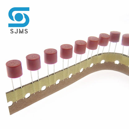 10PCS Round Fuse Slow Blow DIP 2Pin 500mA 1A 2A 2.5A 3.15A 4A 5A 6.3A 8A 10A 250V 382 Plastic T2A LCD TV Power Board PCB Welding