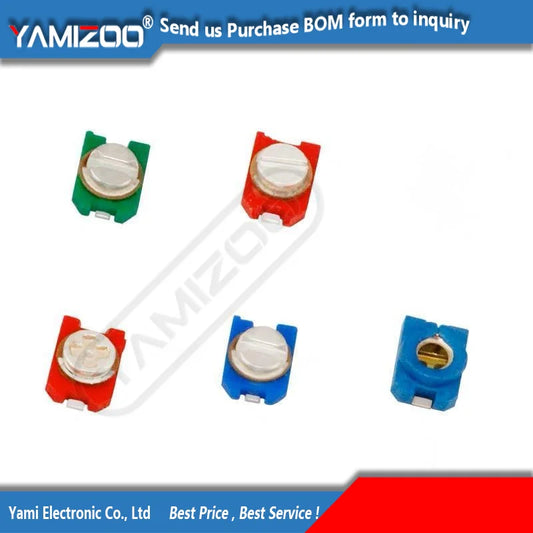 Capacitor Trimmer SMD TZC3Z Ajustable (3pF/6pF/10pF/20pF/30pF) - Pack 10 Unidades (Valores Surtidos)