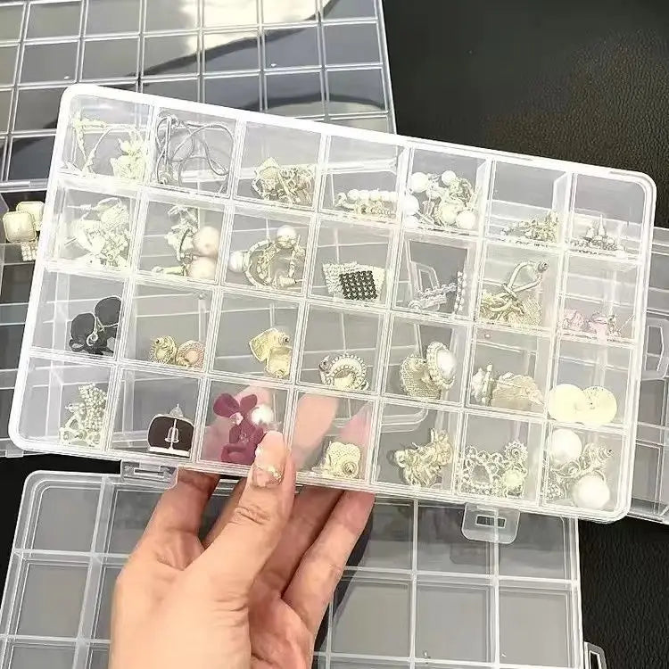 Organizador Joyas Anti-Fugas con Divisores Ajustables para Clasificar/Exhibir Accesorios