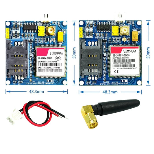 Kit Placa Módulo Transmisión Datos Inalámbrica GSM/GPRS SIM900A / SIM900 Mini V4.0 con Antena (C83)