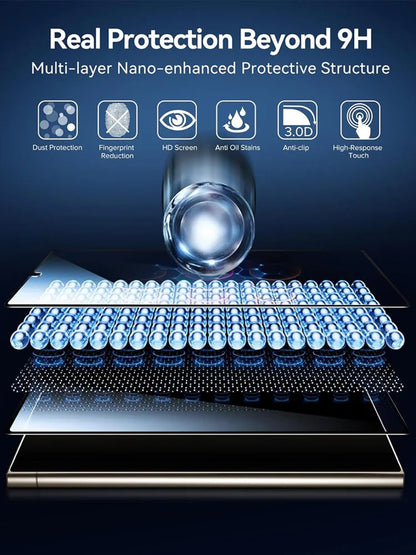 Protector Pantalla Cristal Templado HD para Samsung Galaxy S21-S24 FE/Ultra/Plus / A35/A54/A55 (Mica)