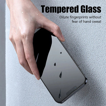 Protector Pantalla Privacidad Anti-Espía Cristal Templado para iPhone 11-15 Pro Max/13 Mini / 14 Plus (Pack 3 Unidades)