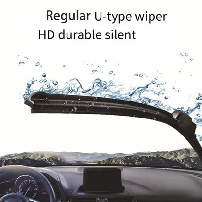 Limpiaparabrisas Auto Goma Suave Sin Hueso Tipo U HD Silencioso Durable para Hyundai ix35 (2010-2015) (24"+16")