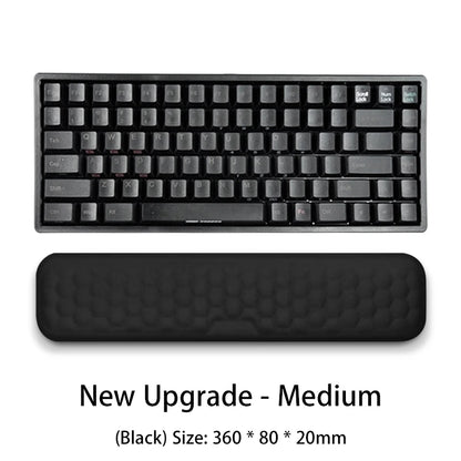 Reposamuñecas Ergonómico Espuma Memoria para Teclado y Mouse Pad (Protección Oficina/Tipeo) Computadora/Notebook