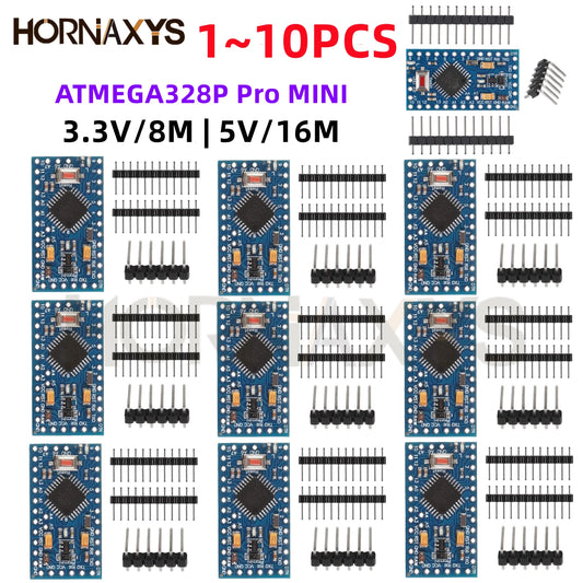 Placa Desarrollo Pro Mini 328 (ATMEGA328P/ATMEGA328) 5V 16MHz / 3.3V 8MHz para Arduino (1-10 Unidades)