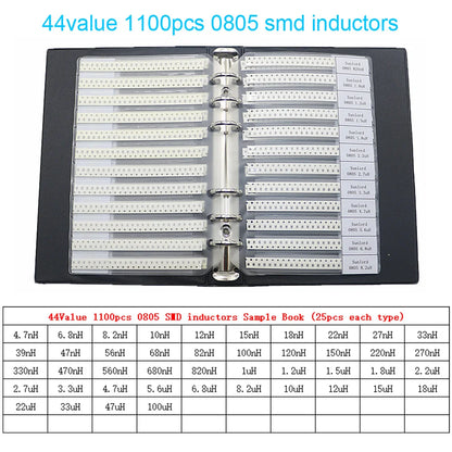 Kit Surtido Inductores SMD/DIP - Varios Valores (2.2uH a 100mH) (Versión 1)