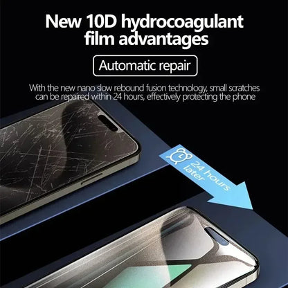 Film Hidrogel Cobertura Completa Protector Pantalla para iPhone 7/8 Plus / X/XR/XS Max / 11-16 Pro Max (Pack 5 Unidades)