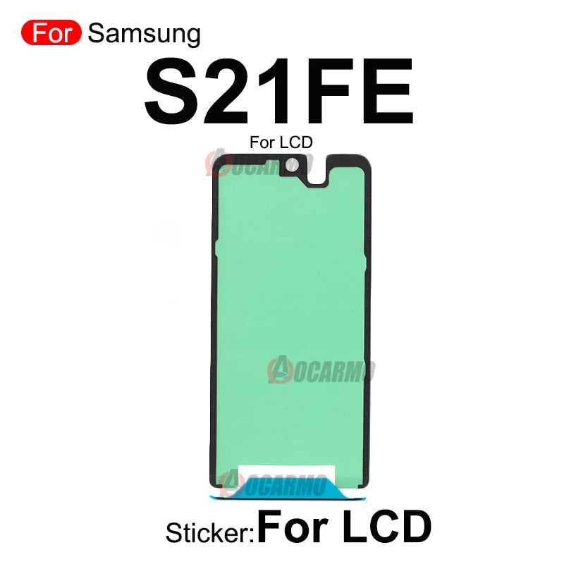 Adhesivo Doble Cara para Pegado Pantalla LCD Frontal y Tapa Batería Trasera Samsung Galaxy S21/S21+/S21FE/S21 Ultra