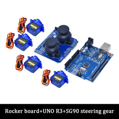 Kit Garra Brazo Robot Manipulador Mecánico Acrílico 4-DOF (Desarmado, para SG90/MG90S) Arduino STEAM