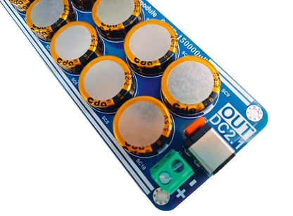 Placa Filtro Fuente Alimentación Lineal/Conmutada con Supercapacitor 5V-48V 10A