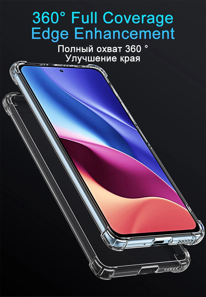 Funda Carcasa Silicona Transparente Anti-Golpes (Airbag) para Xiaomi Redmi Note 7-10S / 7A-9C / Poco F3/X3 Pro NFC
