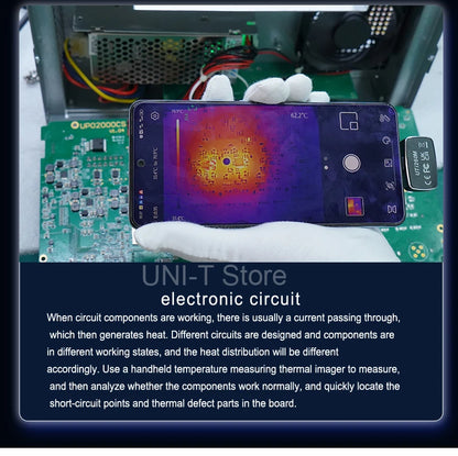 Termógrafo Móvil UNI-T UTi260M para Android (Tipo C) - Herramienta Temperatura Módulo PCB/Electrónico