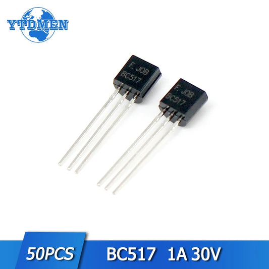 Lote 50 Pcs Transistor Darlington NPN BC517 TO-92 30V 1A