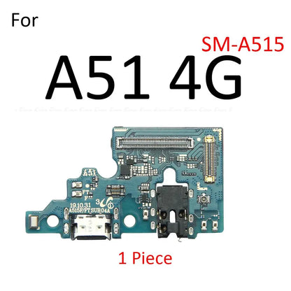 Placa Puerto Carga Rápida USB con Micrófono y Flex para Samsung Galaxy M42/M51/A51/A52/A71/A72/A90 4G/5G