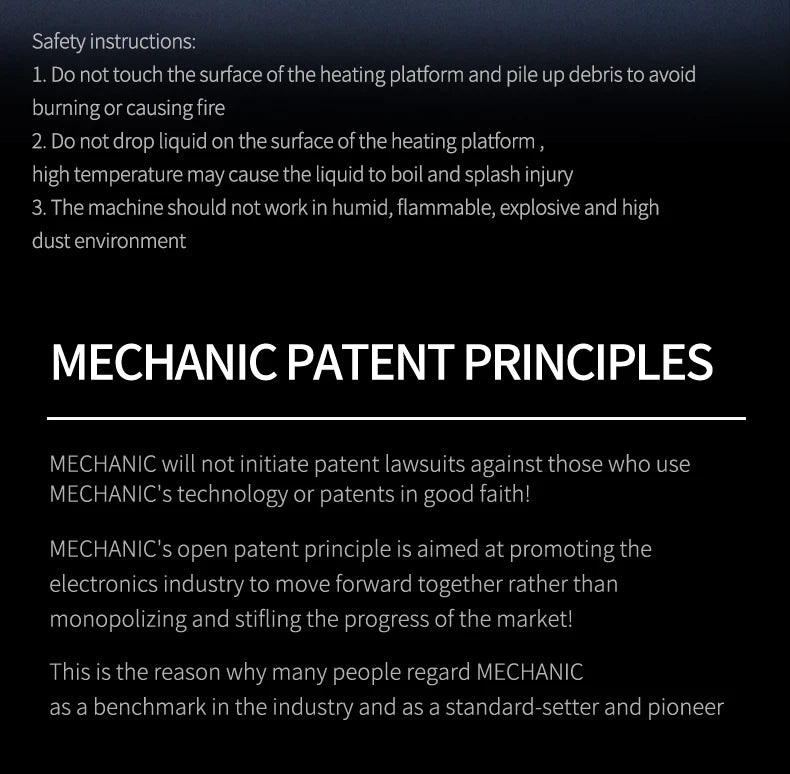 Heating Table MECHANIC HT-10 Smart CNC Constant Temperature Heat Iron Double Digital Display for PCB BGA Preheating Repair Tools