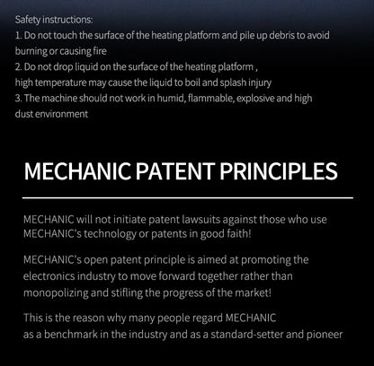 Heating Table MECHANIC HT-10 Smart CNC Constant Temperature Heat Iron Double Digital Display for PCB BGA Preheating Repair Tools
