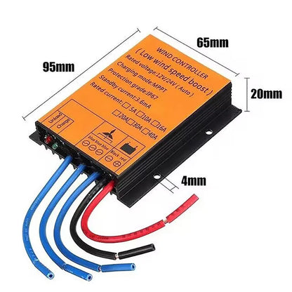Controlador Carga Eólica MPPT Alta Calidad 12V/24V Auto Función Fuente Dual Estable (1000W-5000W)