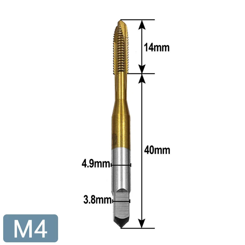 Llave Macho Manual Ajustable Mango T con Ratchet/Fresa para Roscar M3/M4/M5/M6/M8 Métrico
