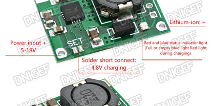 10PCS TP5100 Double Single Lithium Battery Charge Management Compatible 2A in Rechargeable Lithium Battery  Plate