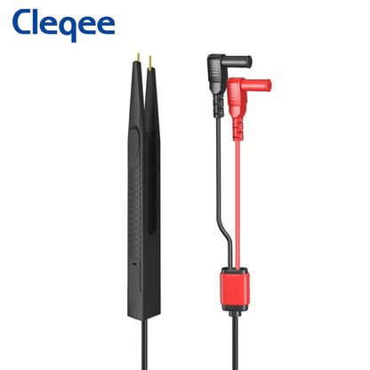 Pinzas Prueba SMD Cleqee P1510 para Componentes LCR Multímetro IC Tester Punta Sonda Cable