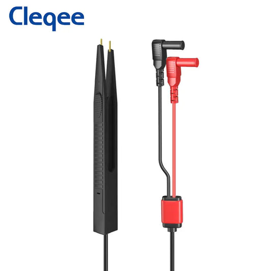 Pinzas Prueba SMD Cleqee P1510 para Componentes LCR Multímetro IC Tester Punta Sonda Cable