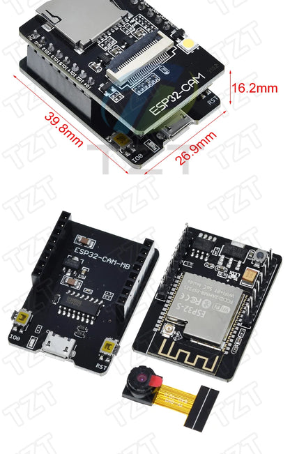 Placa Desarrollo DIYTZT ESP32 (ESP-32/ESP-32S/ESP32-CAM/ESP-WROOM-32) WiFi + Bluetooth Doble Núcleo Bajo Consumo
