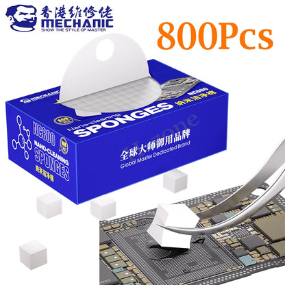 Esponja Limpieza Nano Mechanic NC800 (Sin Residuos) para Pantalla Teléfono/PCB/Vidrio Trasero/Cámara/Flux Soldadura