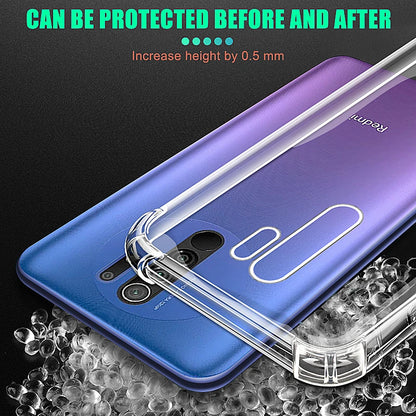 Funda Carcasa Teléfono Silicona Suave Transparente Anti-Golpes para Xiaomi Redmi 8/8A/9A/9C NFC/9AT / Note 8/8T/9 Pro Max/9T