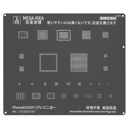 QIANLI MEGA-IDEA Black BGA Reballing Stencil Multifunction Universal Net for iPhone 6-16 Pro Max Planting Tin Steel Mesh tools