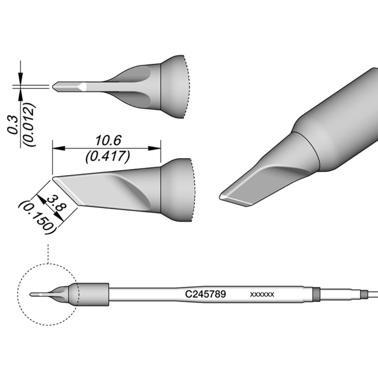 JBC Soldering Iron Tips  C245 Series 789/771/790 Lead Free Heating Original Welding Head Welding Supplies Repair Tool