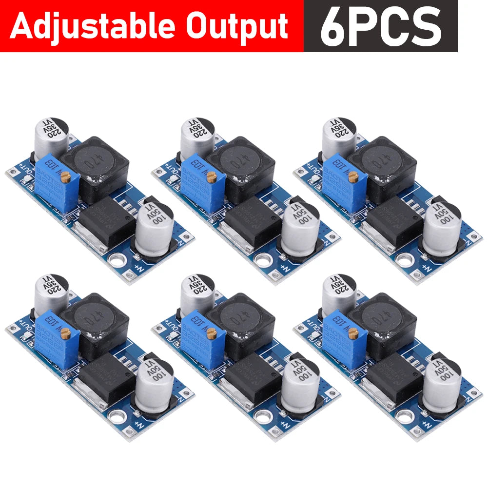 Lote 1/10 Pcs Módulo Convertidor Buck LM2596 DC-DC 3A Ajustable Step-Down 24V/12V/5V/3V