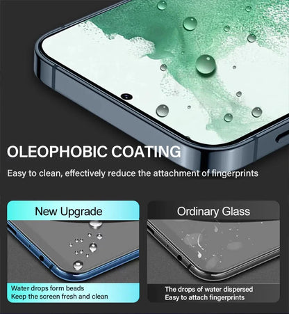Pack 2 Protectores Pantalla Cristal Templado HD para Samsung Galaxy S21-S24 Ultra/Plus/Note 20/FE (Compatible Desbloqueo Huella)