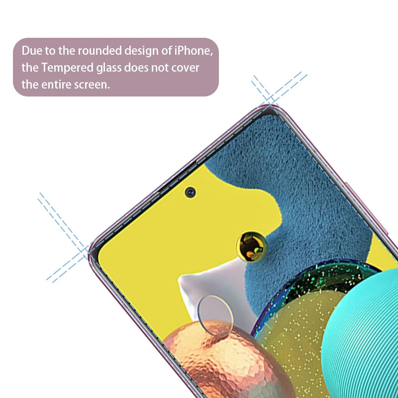Protector Pantalla Cristal Templado para Samsung Galaxy A13/A14/A21S/A33/A34/A51/A52/A52S 5G/A53/A54/A72/A73 (2-5 Unidades)