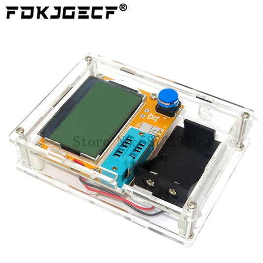 Tester Transistor LCR-T4 - Medidor ESR, Diodo, Triodo, Capacitancia, MOS (Mega328) - (Sin Batería, con Case)