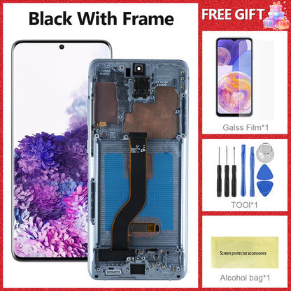 Repuesto de Pantalla AMOLED con Marco para Samsung Galaxy S20 Plus