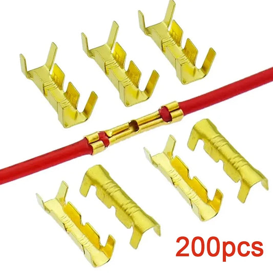 Conector Terminal Cobre Amarillo Alta Precisión Tipo 453u (Interfaz Dual, 0.3-1.5mm²) (200 Unidades)