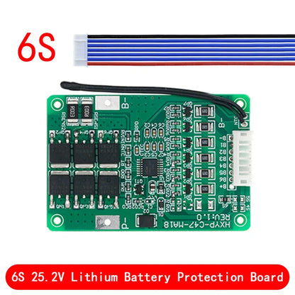 4S/5S/6S/7S BMS 16.8V 21V 20A 18650 Li-ion Lmo Ternary Lithium Battery Charger Protection Board Balance Temperature Protect