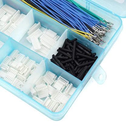 Kit Conector Socket XH 2.54mm con Cable Precrimpado (2/3/4/5/6/7 Pines) Carcasa Adaptador JST Macho y Hembra